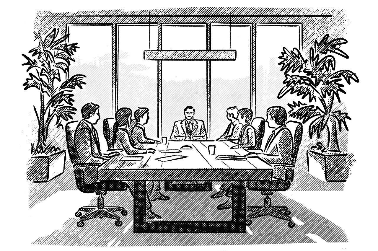 Sesión de consejo de administración